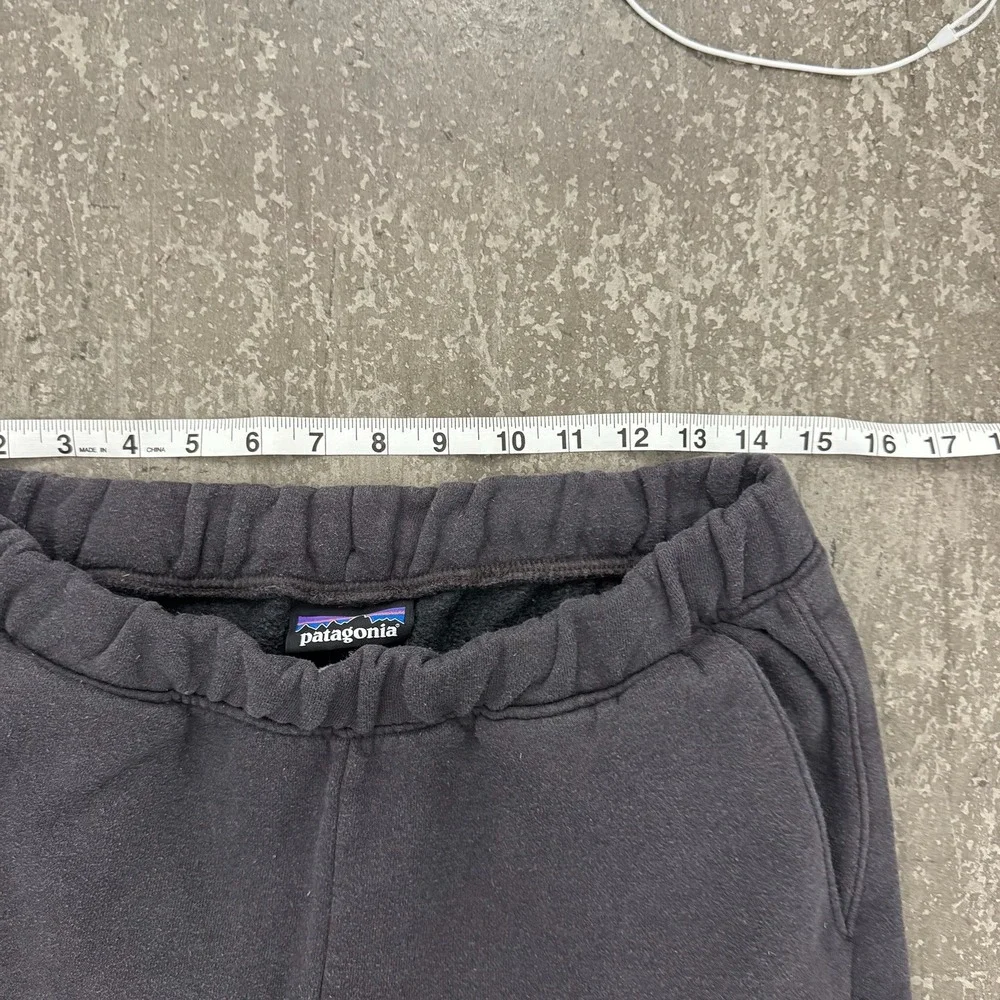 Patagonia Sweatpants Mens S Black Excellent Rainbow Wave Graphic Joggers